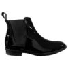 Botín chelsea en charol negro para caballero zanthy shoes modelo 600 botas