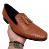 Zapato zanthy shoes slipper miel modelo 06 loafer mocasin calzado para caballero estilo vestir