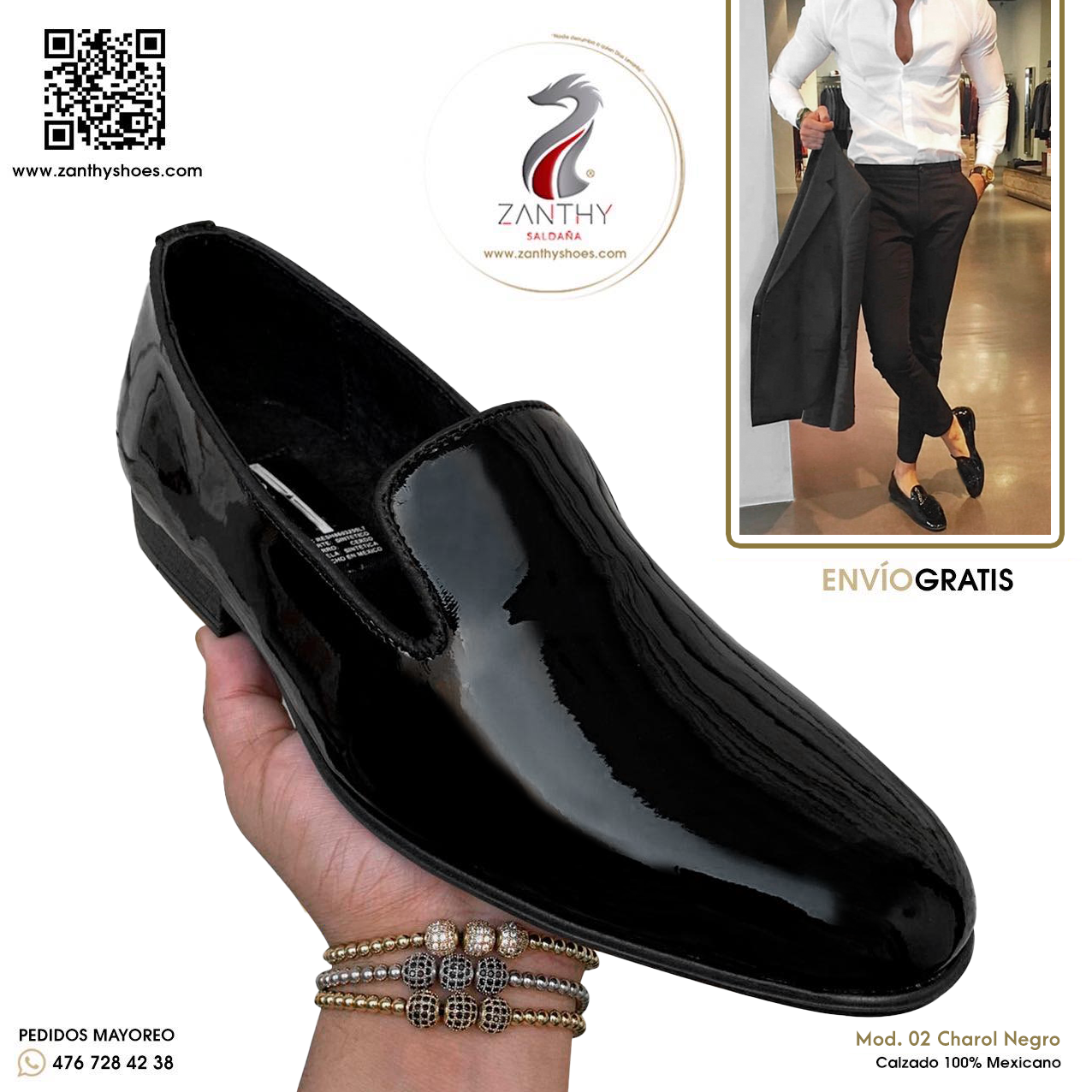 plantilla loafer charol negro 2025 copia Botín chelsea color miel para caballero zanthy shoes modelo 600 botas mariachi