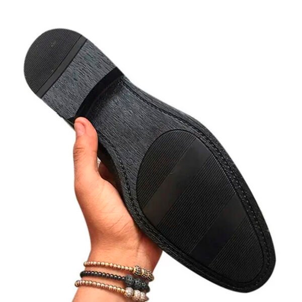 Zapato zanthy shoes de charol negro modelo 113 calzado para caballero estilo vestir