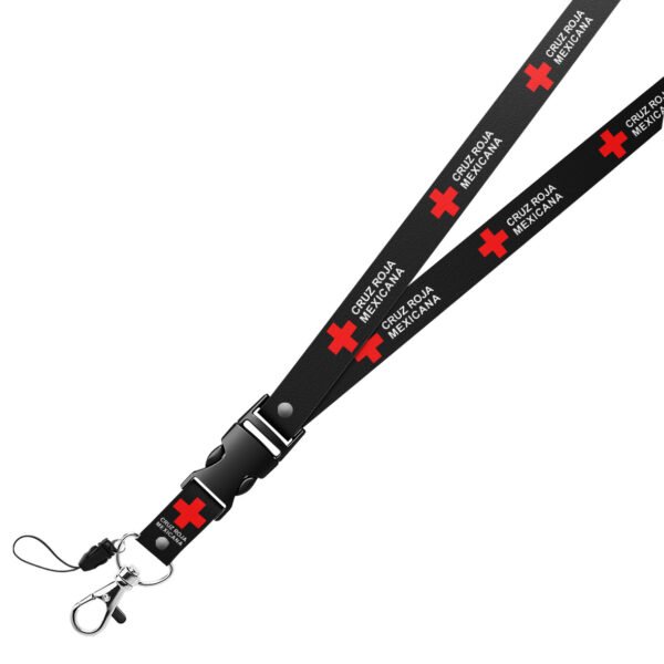 Porta Gafete Lanyard Cruz Roja Portagafete Portacredencial