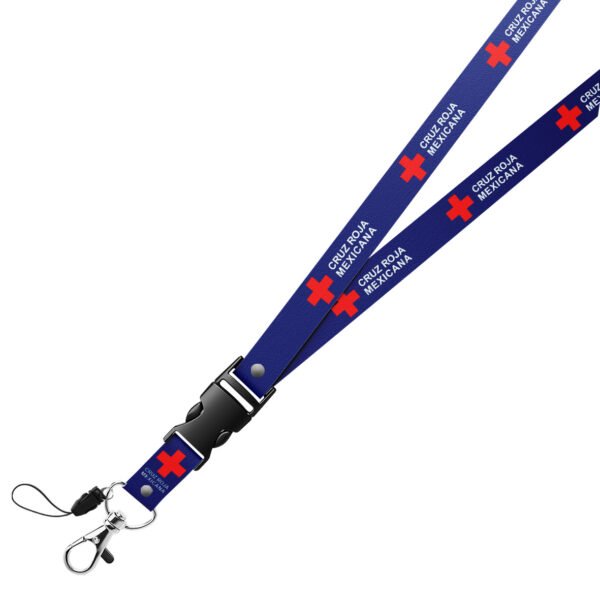 Porta Gafete Lanyard Cruz Roja Portagafete Portacredencial