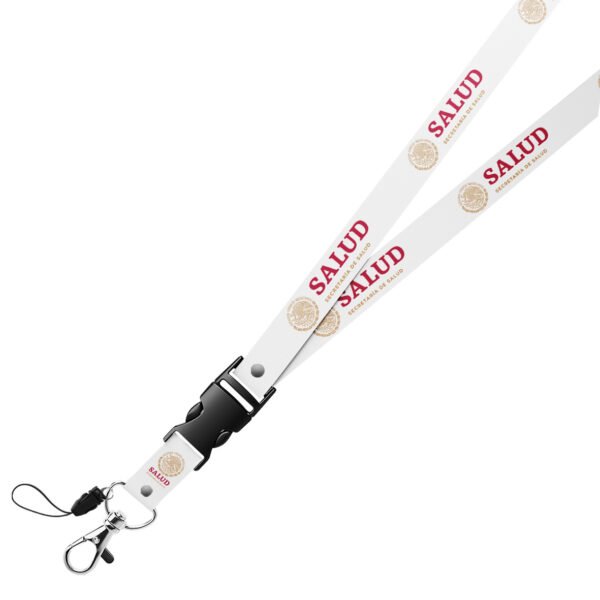 Porta Gafete Lanyard Secretaria de Salud Portagafete Portacredencial