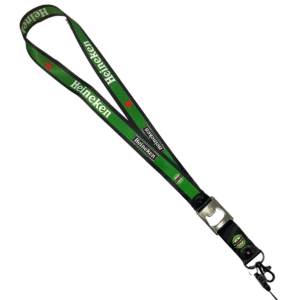 Porta Gafete Lanyard Cerveza Heineken con destapador Portagafete Portacredencial