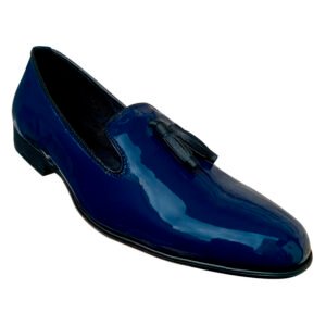 Zapato zanthy shoes slipper charol marino modelo 02 loafer mocasin calzado para caballero estilo vestir